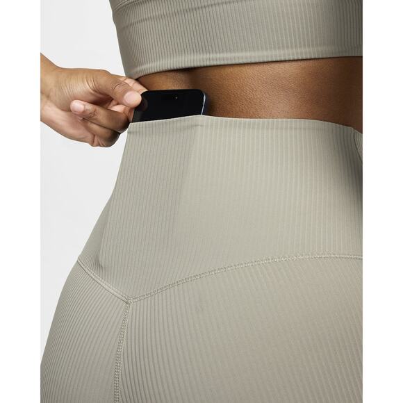 Nike Zenvy Rib Women’s High-Waisted 7/8 Leggings in Green, size M, NWT - Picture 5 of 12